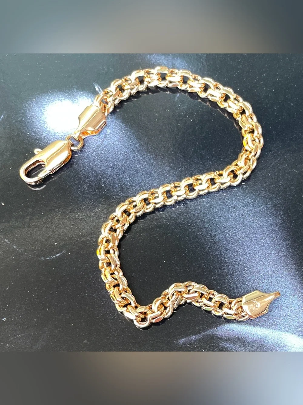 Bismark Gold plated 18k Chain Bracelet - Elegant Women’s Men’s Jewelry